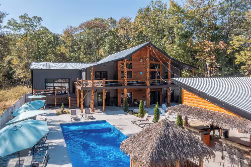 Bauman's Deep Woods Escape - Secluded Cabin with Heated Pool, hot tub, fireplace & so much more