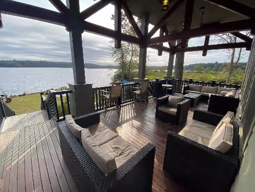 Terrace/patio at 36 Acre Lakeside Estate
