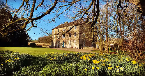 Exterior at Stunning 300 year old Georgian Mansion. Hot Tub, Bar, Games Rooms, BBQ Terraces
