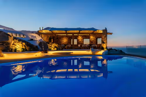 Pool at Villa Aegean Lighthouse The Experience Handicap Friendly