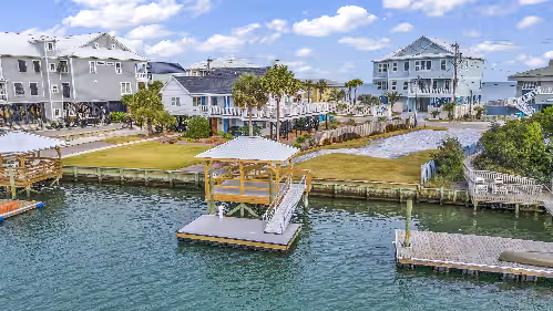 Private Boat Dock (across the street) at Jonesin' By The Beach