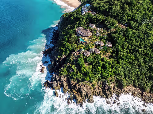 Aerial view at MyALL Tortola, a dream villa on a dream island
