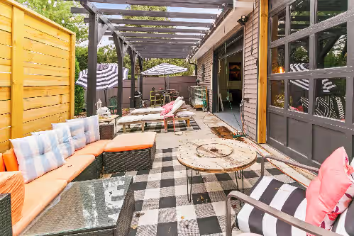 Terrace/patio at Buffalo Hallow: The ultimate reunion and retreat destination with Outdoor Fun