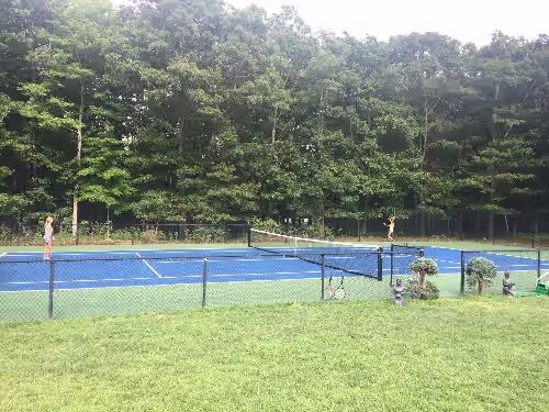 Sport court at 9BR Sag Harbor PRIVATE w/ Pool-Tennis- B-ball- HotTub